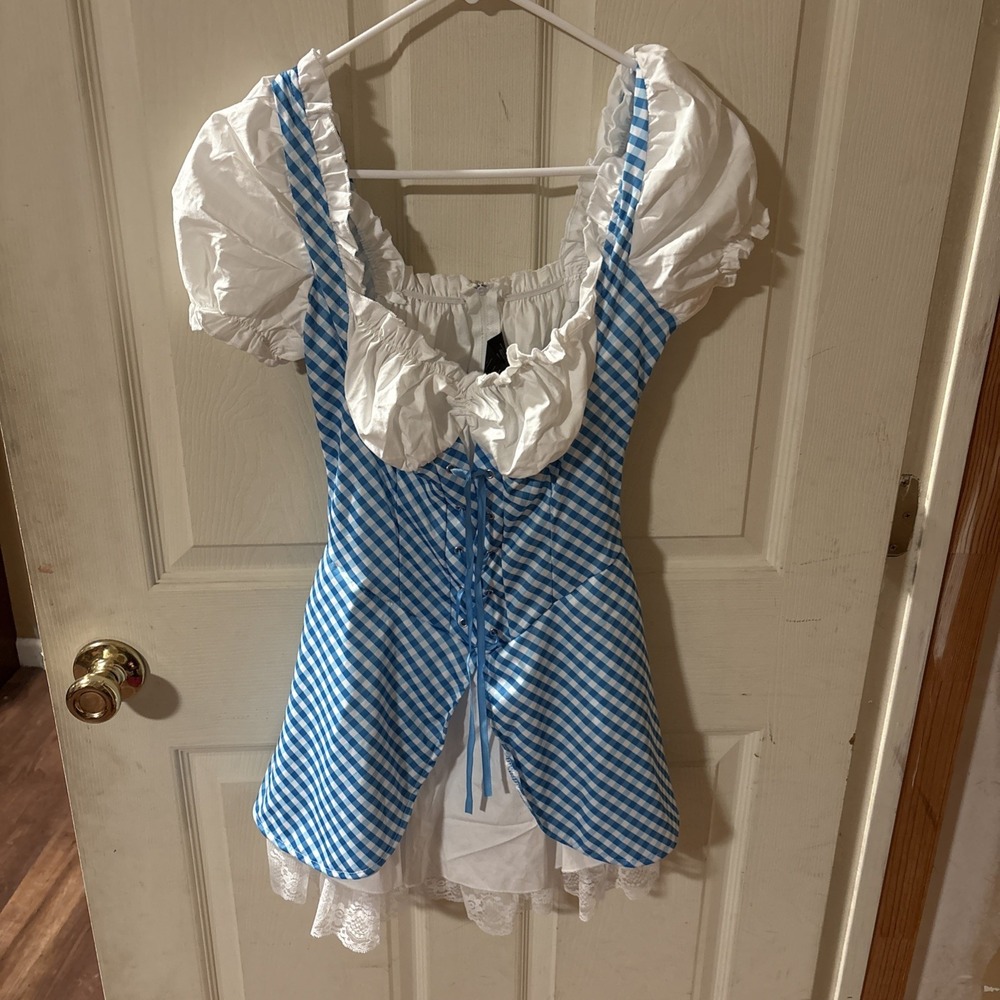 California Costume Collections Dorothy Dress Costume Blue/White Small & Dog